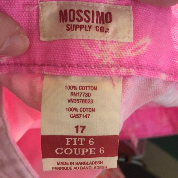 NWT Mossimo Canvas Palm Tree Shorts, size 17 - Picture 6 of 9